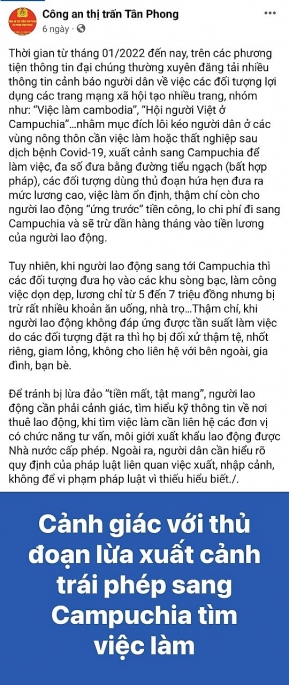 Nhiều thông tin cảnh báo đã được chia sẻ trên mạng xã hội