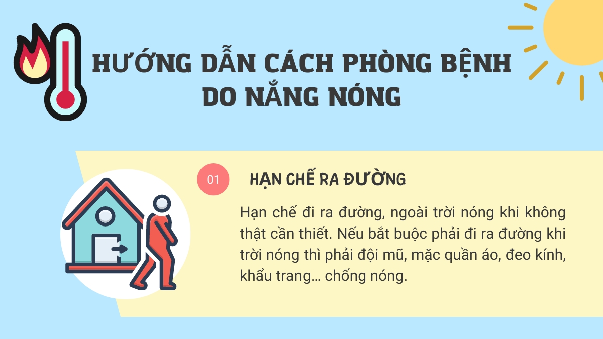 Hướng dẫn cách phòng bệnh do nắng nóng kéo dài