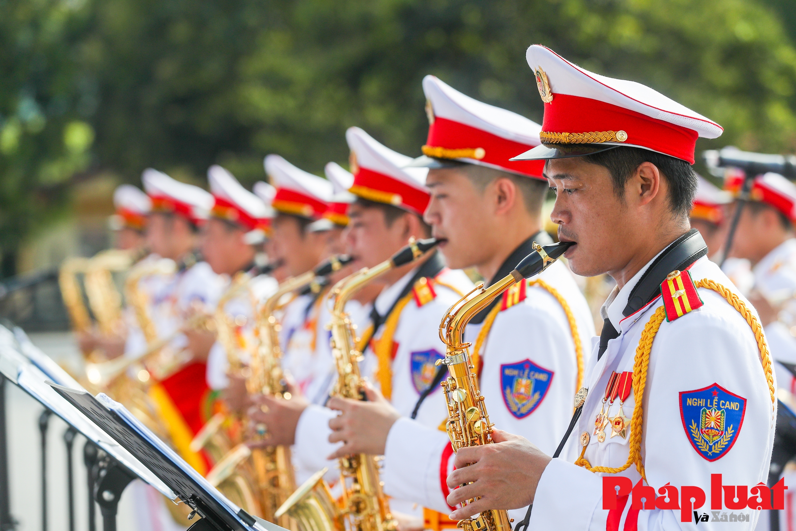 Tổng duyệt chương trình của Đoàn nhạc Cảnh sát Việt Nam