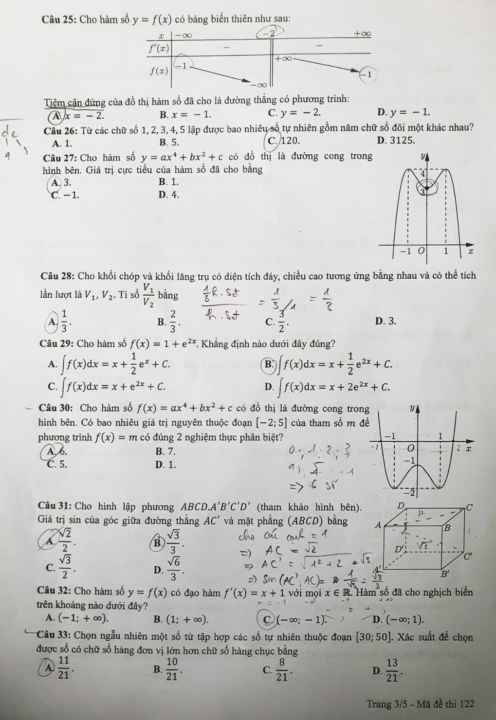 Đề Toán có sự phân hóa và cả mới lạ