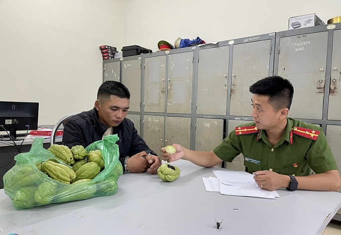 Đối tượng Tráng A Sua tại cơ quan Công an