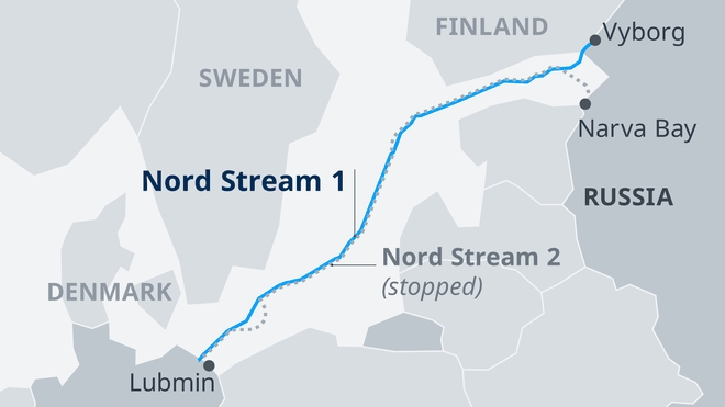 Nga tạm dừng vận hành đường ống “Dòng chảy phương Bắc 1”