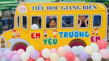 Hà Nội: Trang hoàng trường lớp rực rỡ cho ngày khai giảng