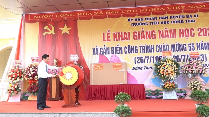 Huyện Ba Vì khánh thành 5 trường học nhân dịp khai giảng năm học mới