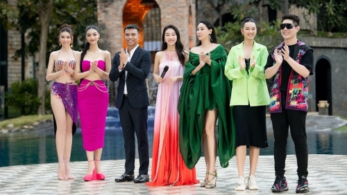 Dàn thí sinh Miss Grand Vietnam “bung skill” lạ trong phần thi Áo tắm