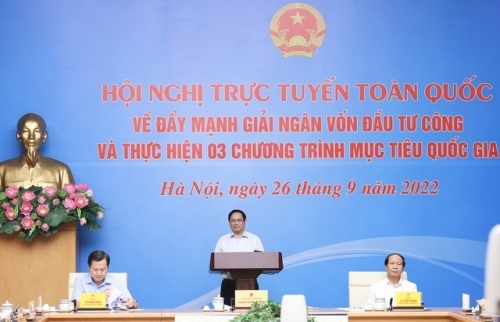 Thủ tướng chủ trì Hội nghị về giải ngân vốn đầu tư công và thực hiện 3 chương trình mục tiêu quốc gia