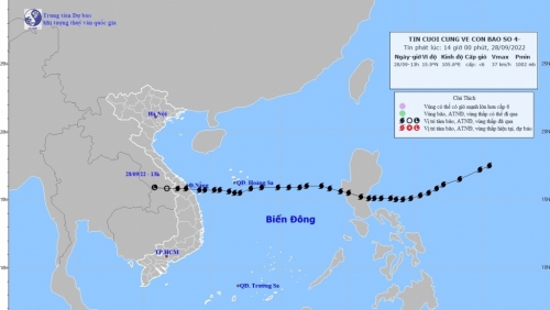 Tin cuối cùng về bão số 4