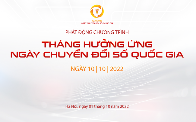 Bộ Thông tin và Truyền thông phổ cập bộ nhận diện Ngày Chuyển đổi số quốc gia 10/10