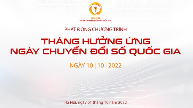 Bộ Thông tin và Truyền thông phổ cập bộ nhận diện Ngày Chuyển đổi số quốc gia 10/10