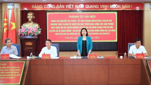 Hà Nội: Đẩy nhanh tiến độ tuyến đường sắt đô thị số 3