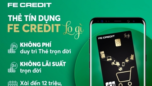 FE CREDIT lần đầu tiên ra mắt thẻ tín dụng không lãi suất