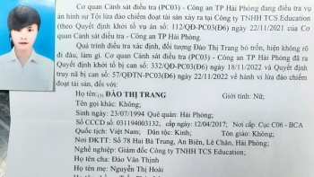 Hải Phòng: Truy nã nữ giám đốc lừa đảo hàng tỷ đồng