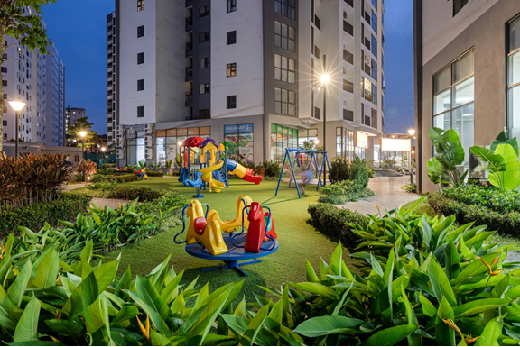 Không gian xanh cùng nhiều tiện ích dành cho cư dân của tổ hợp chung cư Le Grand Jardin