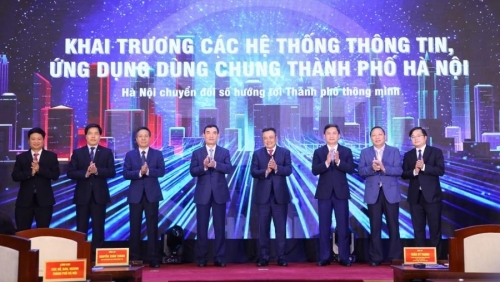 Hà Nội khai trương các hệ thống thông tin, ứng dụng dùng chung Thành phố