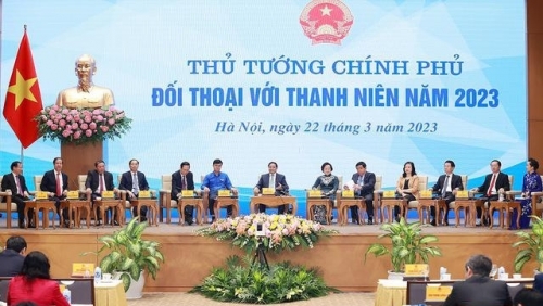 Thủ tướng Phạm Minh Chính đối thoại với thanh niên về 3 nhóm vấn đề