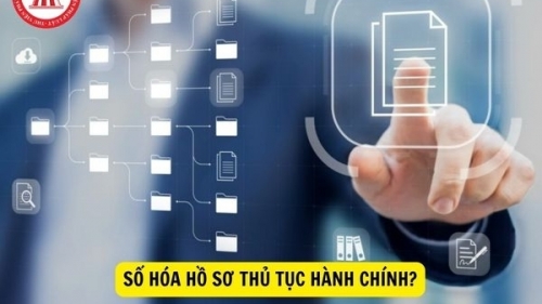 Số hoá hồ sơ, kết quả giải quyết thủ tục hành chính