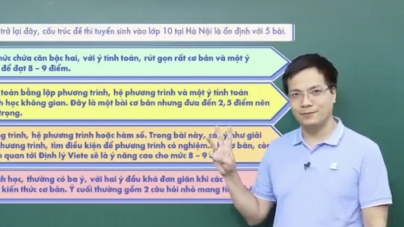 Bí quyết chinh phục điểm cao môn Toán trong kỳ thi vào lớp 10 ở Hà Nội