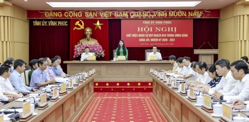 Vĩnh Phúc giới thiệu nhân sự quy hoạch Ban Chấp hành Trung ương Đảng khóa XIV