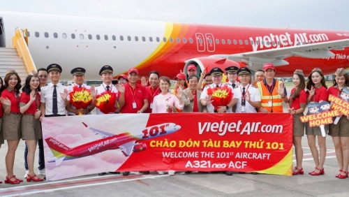 Liên tục nhận tàu bay mới, Vietjet đón tàu bay thứ 101