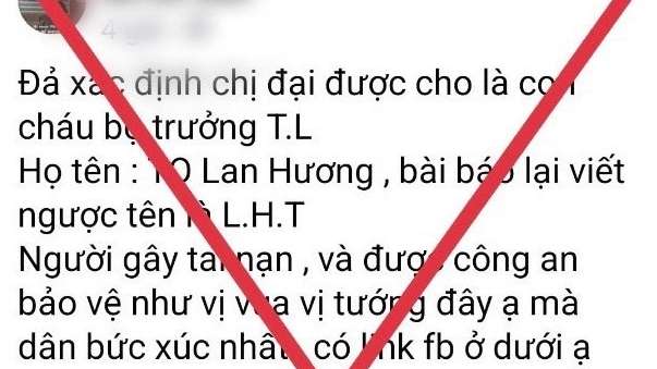 Xử phạt người đăng tin sai sự thật liên quan đến vụ va chạm giao thông trên đường Trần Cung