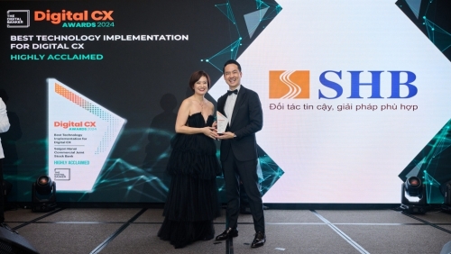 SHB là đại diện ngân hàng Việt Nam đầu tiên, duy nhất giành cú đúp giải thưởng tại Digital CX Awards 2024