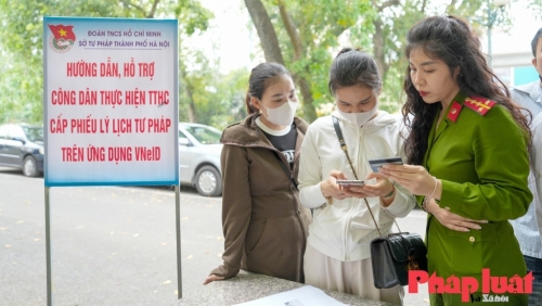 Thực hiện cấp Phiếu Lý lịch tư pháp trên ứng dụng VNeID: tạo thuận lợi cho công dân và cơ quan