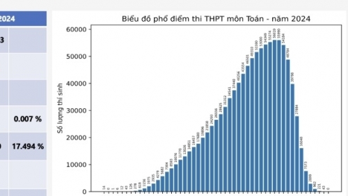 Điểm thi tốt nghiệp THPT 2024: hai điểm 10 Ngữ văn, không có điểm 10 Toán