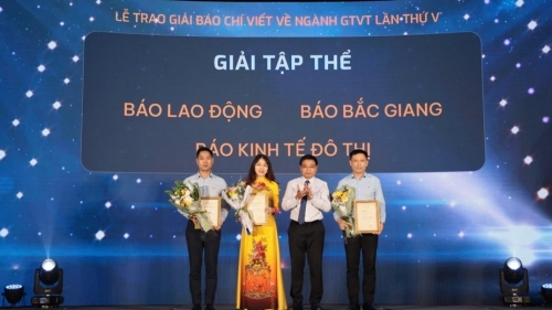 Báo Kinh tế và Đô thị đạt hai giải thưởng viết về ngành GTVT