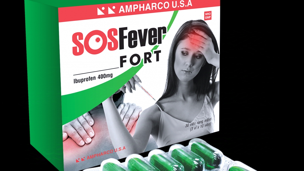 Hà Nội: thuốc giảm đau SOS Fever® Fort bị đình chỉ lưu hành, thu hồi do vi phạm mức độ 3