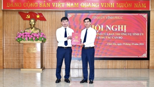 Vĩnh Phúc: thành phố Vĩnh Yên có tân Bí thư Thành ủy