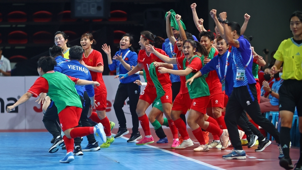 Đánh bại Thái Lan, đội tuyển futsal nữ Việt Nam giành chức vô địch Đông Nam Á 2024