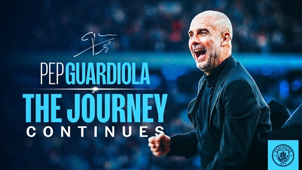 Pep Guardiola tiếp tục gắn bó với Man City thêm 2 năm