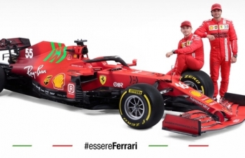 Ferrari chính thức ra mắt mẫu xe mới trong mùa giải F1 2021