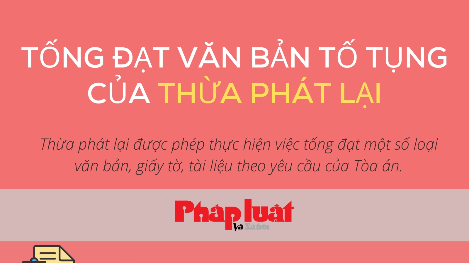 Tống đạt văn bản tố tụng của Thừa phát lại