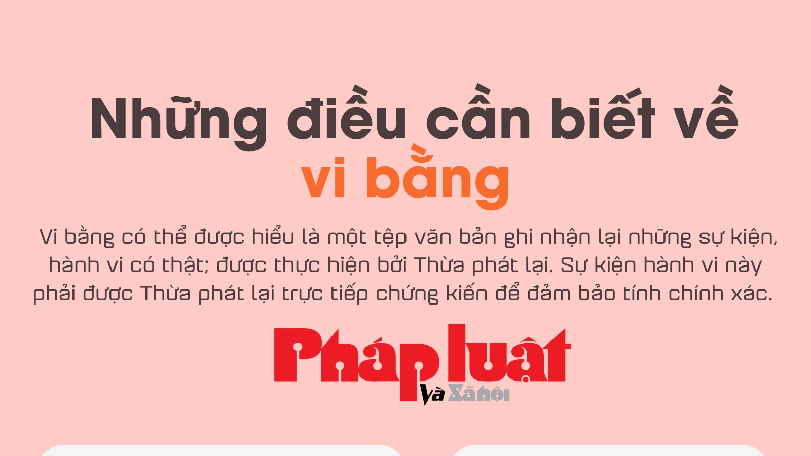 Những điều cần biết về vi bằng