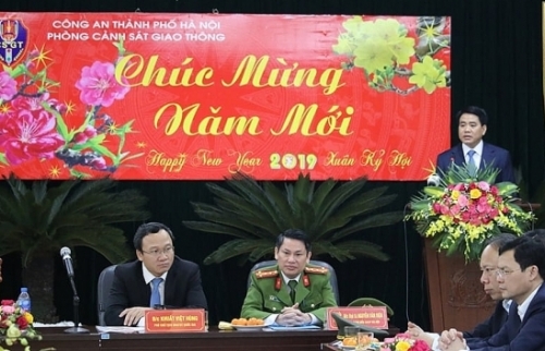 Hà Nội: Ra quân bảo đảm an toàn giao thông năm 2019