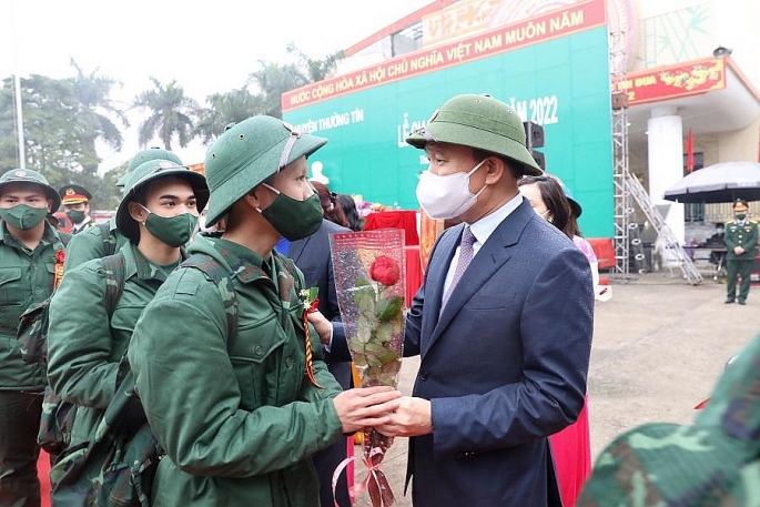 Hà Nội: Hơn 4.300 thanh niên lên đường nhập ngũ