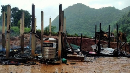 Cháy nhà trong đêm, 2 cha con thương vong