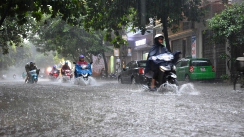 Bắc Bộ mưa rào và dông, cục bộ có mưa vừa, mưa to