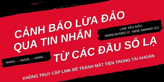 Nhiều đầu số và link lừa đảo về nhận tiền hỗ trợ. Nguồn: BHXHVN