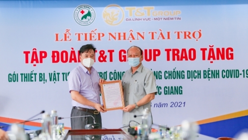 T&T Group tài trợ 7 tỷ đồng mua trang thiết bị, vật tư y tế giúp Bệnh viện Đức Giang chống dịch COVID-19