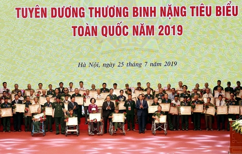 Tuyên dương 500 thương binh nặng tiêu biểu toàn quốc năm 2019